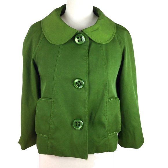 Vertigo Paris Jackets & Blazers - Vertigo Paris Green Cropped Retro Look Jacket, XS